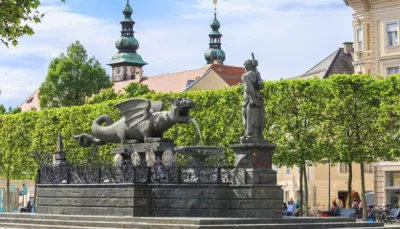 Standorte Klagenfurt Lindwurm Statue